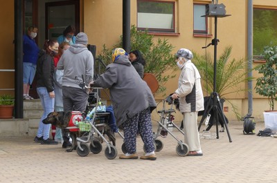 Vystoupení hudební skupiny červeného kříže
